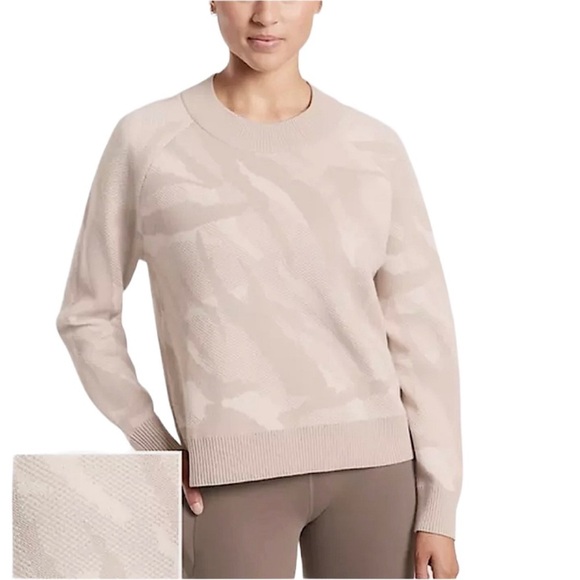 ATHLETA Jacquard Merino Wool Knit Crewneck Pullover - Picture 11 of 11